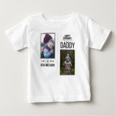 GELUKKIGE VERJAARDAG PAPA BABY KLEDING AANGEPASTE (Voorkant)