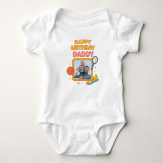 GELUKKIGE VERJAARDAG PAPA BABY KLEDING AANGEPASTE ROMPER