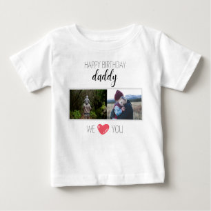 GELUKKIGE VERJAARDAG PAPA BABY KLEDING GEPERSONALI