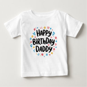 GELUKKIGE VERJAARDAG PAPA BABYKLEDING