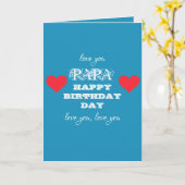 Gelukkige Verjaardag Papa Chic Script Namen Verjaa Kaart (Gele Bloem)