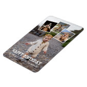 Gelukkige Verjaardag Papa Fotocollage Magneet (Linkerzijde)