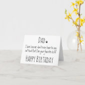 Gelukkige Verjaardag Papa Grappige Humor Hond Papa Kaart (Gele Bloem)