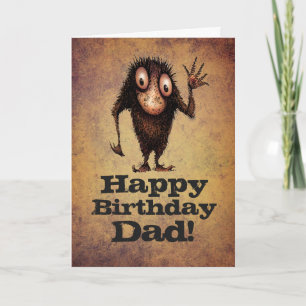 Gelukkige verjaardag papa! - Grappige vader Troll Kaart