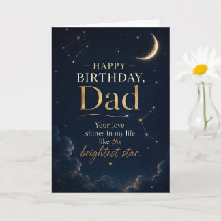 Gelukkige verjaardag papa hemelse kaart 