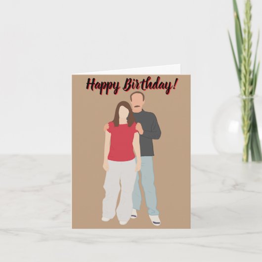 Gelukkige verjaardag papa, opa etc. bedankkaart (Voorkant)