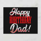 Gelukkige verjaardag papa papa Vaderdag Informatiekaartje (Achterkant)