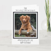 Gelukkige Verjaardag Papa Schattigee Hondenfoto -  Kaart (Voorkant)