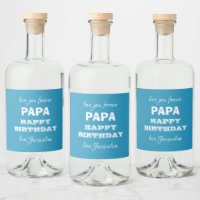 Gelukkige Verjaardag PAPA Script Naam Modern Cool