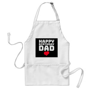 Gelukkige verjaardag papa standaard schort