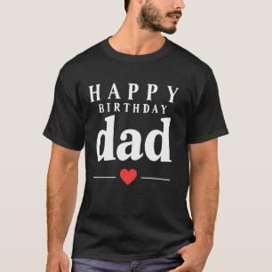 Gelukkige verjaardag papa t-shirt