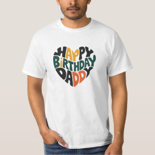 Gelukkige verjaardag papa t-shirt