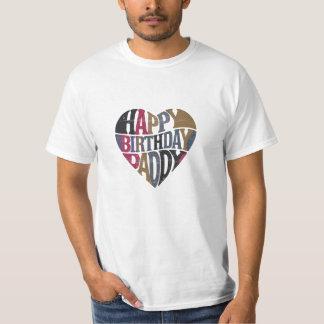 Gelukkige verjaardag papa t-shirt