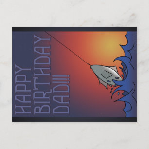 Gelukkige Verjaardag - Papa Vist - Briefkaart