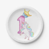 gelukkige verjaardag papieren bordje (Voorkant)