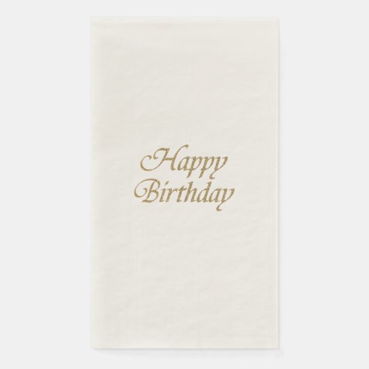 Gelukkige Verjaardag Papieren servetten, Gastenhan Servet (Voorkant)