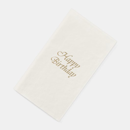 Gelukkige Verjaardag Papieren servetten, Gastenhan Servet (Hoek)