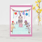 Gelukkige verjaardag-Partij met uw pak Kaart (Gele Bloem)