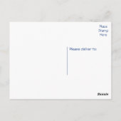 Gelukkige Verjaardag Pekinees Puppy Hondenblauw Briefkaart (Achterkant)