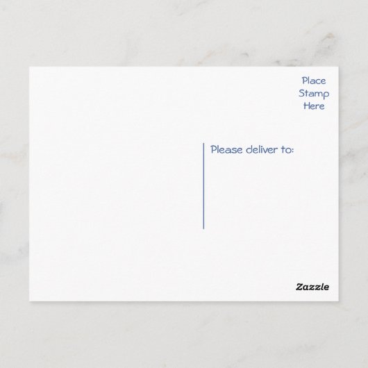 Gelukkige Verjaardag Pekinees Puppy Hondenblauw Briefkaart (Achterkant)