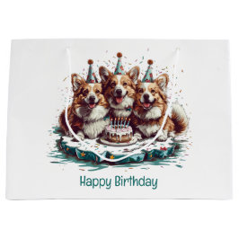 Gelukkige verjaardag Pembroke Welsh Corgi Dogs Groot Cadeauzakje