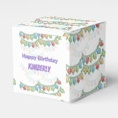 Gelukkige Verjaardag Pennant Banner Bedankdoosjes (Voorkant Zijde)