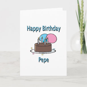 Gelukkige Verjaardag Pepe Franse Opa Verjaardag On Kaart