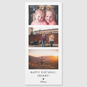 "Gelukkige verjaardag" Persoonlijk fotostripberich (Voorkant)