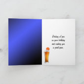 Gelukkige verjaardag Pickleball Paddle in brand Kaart (Binnen)