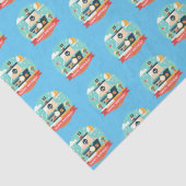 Gelukkige Verjaardag Pirate Avontuur Tissuepapier (Detail)