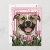 Gelukkige Verjaardag - Pitbull - Tigger Briefkaart (Voorkant / Achterkant)