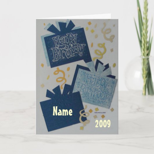 Gelukkige Verjaardag - Plakboek 2 - de Kaart van (Voorkant)