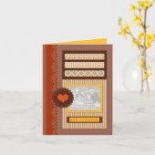 gelukkige verjaardag (plakboek) kaart (Gele Bloem)