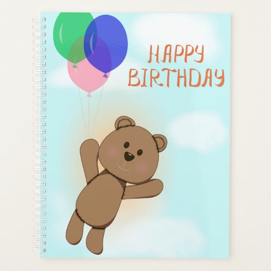 Gelukkige verjaardag planner (Voorkant)