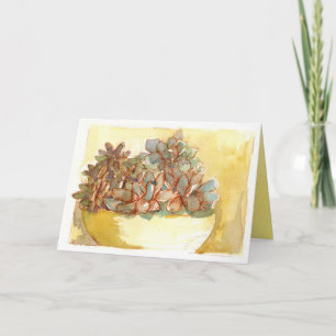 Gelukkige Verjaardag Plant Vriend Succulent Zonlic Kaart