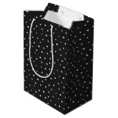 Gelukkige Verjaardag Polka Dots met Rits Medium Cadeauzakje (Achterkant Gekanteld)