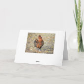 Gelukkige Verjaardag Poolse Kreeft Haan Kaart (Achterkant)