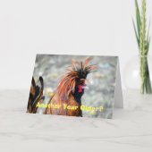 Gelukkige Verjaardag Poolse Kreeft Haan Kaart (Voorkant)