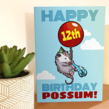 Gelukkige verjaardag Possum! Voeg je leeftijd toe 