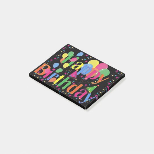 Gelukkige verjaardag 🎂 post-it® notes (Schuin)