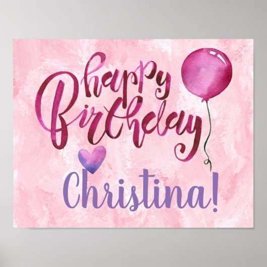 Gelukkige verjaardag. poster (Voorkant)