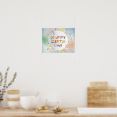 Gelukkige verjaardag poster (Keuken)