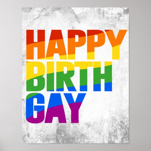 Gelukkige verjaardag poster (Voorkant)