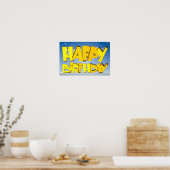 Gelukkige verjaardag poster (Keuken)