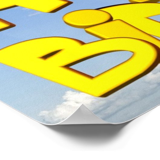 Gelukkige verjaardag poster (Hoek)