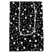 Gelukkige Verjaardag Posy Print met Rits Medium Cadeauzakje (Achterkant)