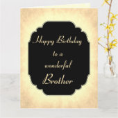 Gelukkige Verjaardag prachtige Broeder Groet Kaart (Gele Bloem)