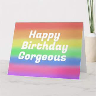 Gelukkige Verjaardag prachtige regenboogkaart Kaart