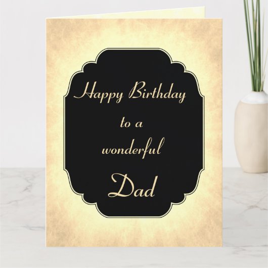 Gelukkige Verjaardag prachtige Vader Groet Kaart (Voorkant)