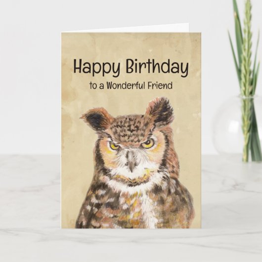 Gelukkige verjaardag Prachtige vriend Blijf Sassy Kaart (Voorkant)